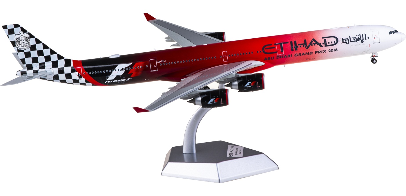 L2172 Etihad Airways Airbus A340-600 A6-EHJ SQ Wings 1:200 -飞机