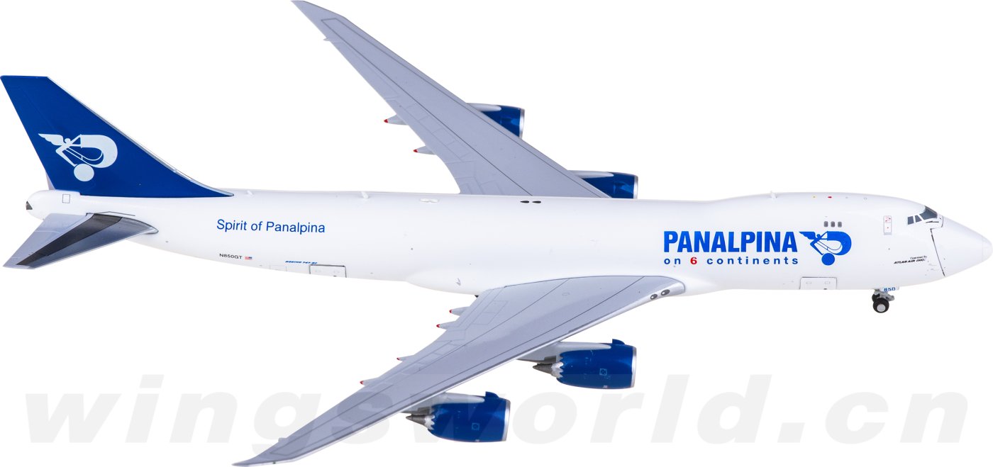 XX40164C Panalpina 泛亚班拿Boeing 747-8F N850GT JC Wings 1:400