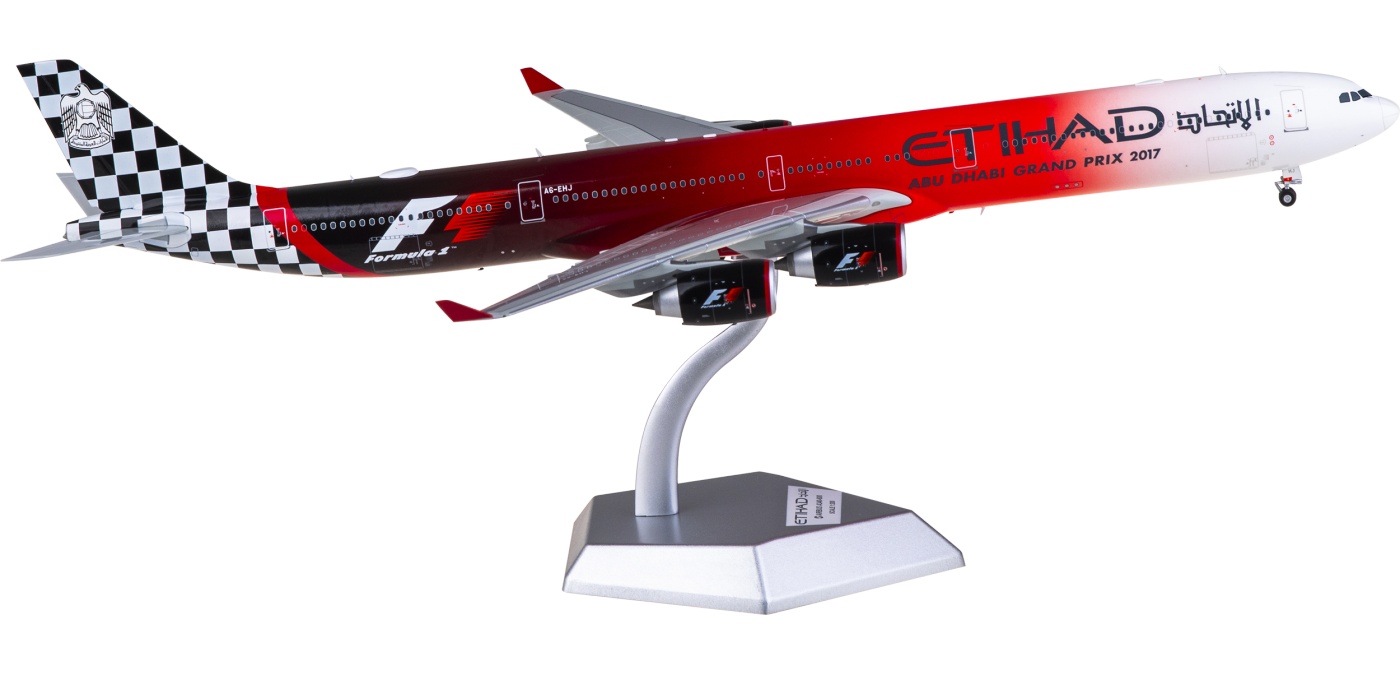 L2173 Etihad Airways Airbus A340-600 A6-EHJ SQ Wings 1:200 -飞机