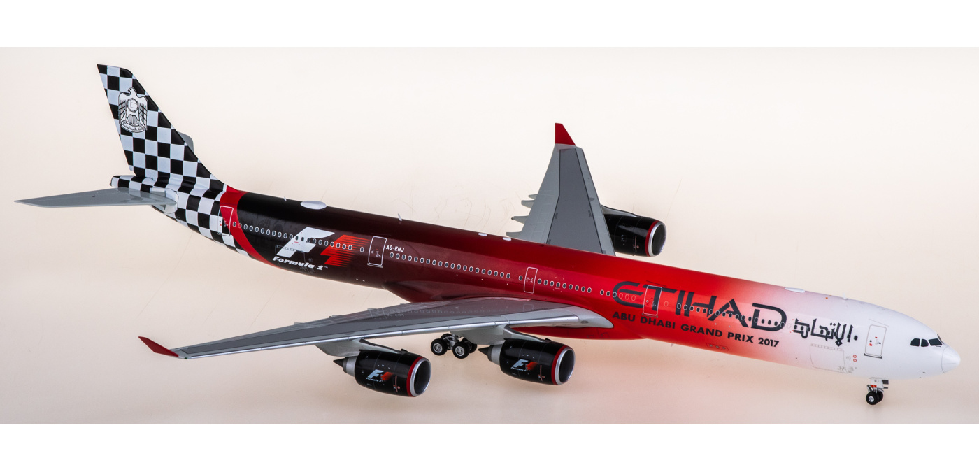 L2173 Etihad Airways Airbus A340-600 A6-EHJ SQ Wings 1:200 -飞机