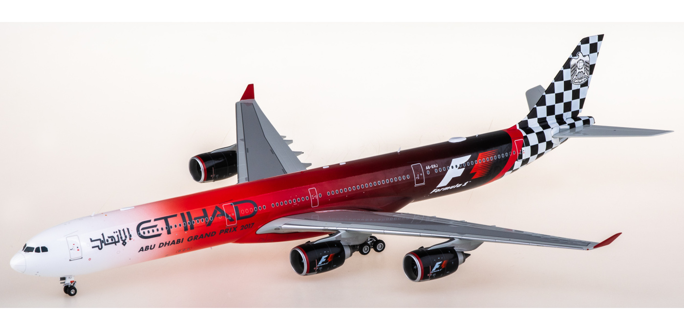 L2173 Etihad Airways Airbus A340-600 A6-EHJ SQ Wings 1:200 -飞机