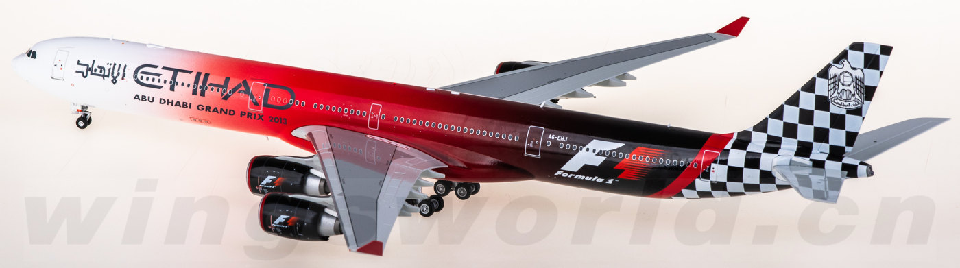 L2169 Etihad Airways 阿提哈德航空Airbus A340-600 A6-EHJ SQ Wings 1