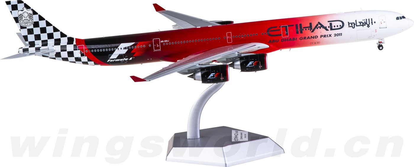 エティハド航空 A340-600 1/400 HXModels 1:400 Etihad Airways F1 Grand Prix A340-600 A6-AHJ