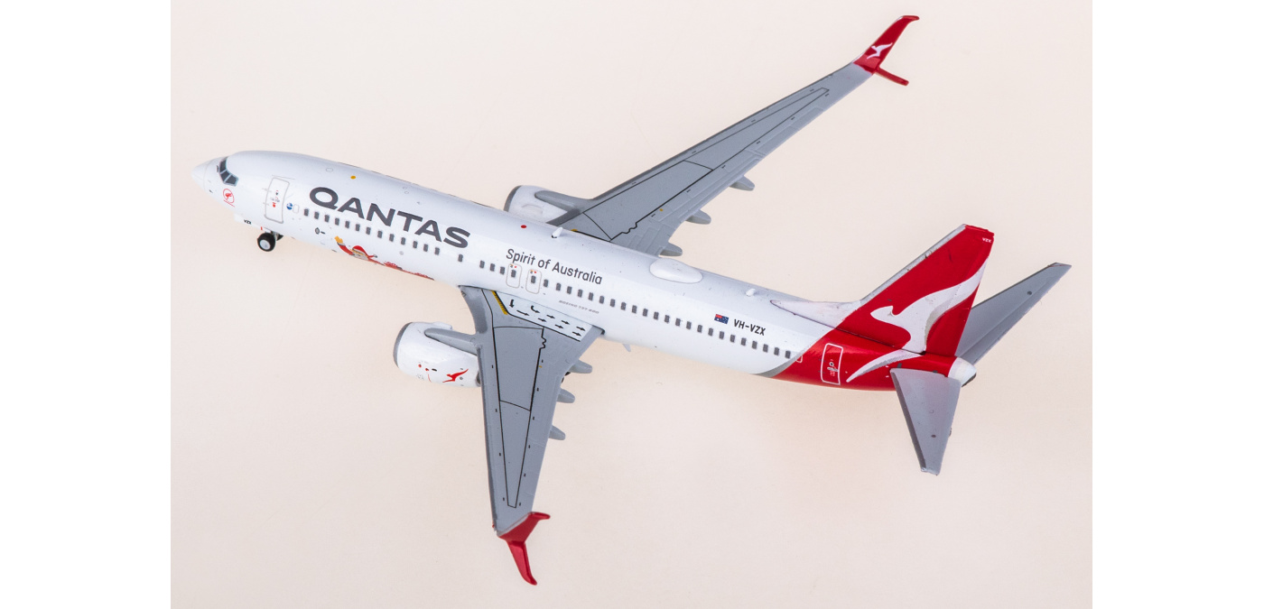 XX40614 Qantas Boeing 737-800 VH-VZX JC Wings 1:400 -飞机模型世界