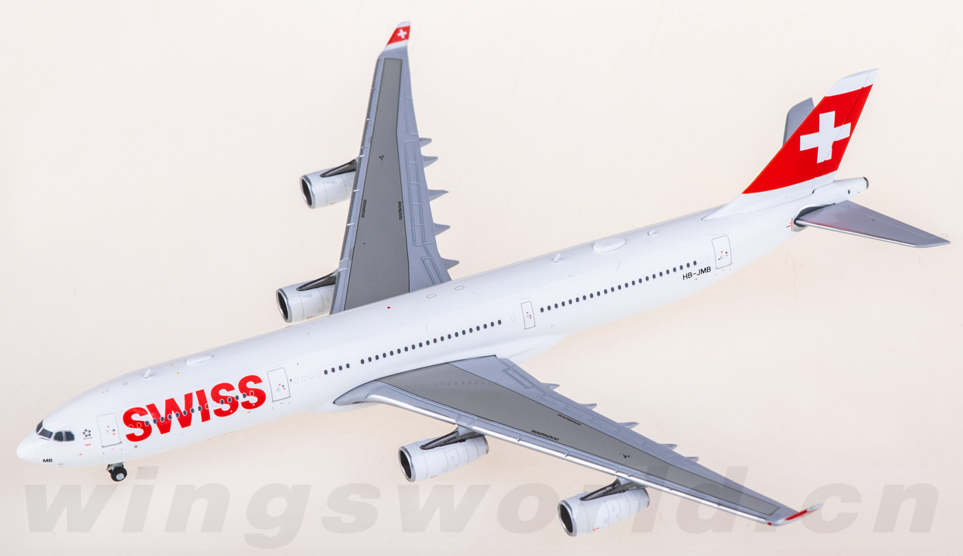 XX40208 Swiss Airbus A340-300 HB-JMB JC Wings 1:400 -飞机模型世界