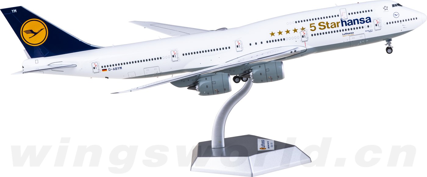 L2110 Lufthansa Boeing 747-8 D-ABYM SQ Wings 1:200 -飞机模型世界