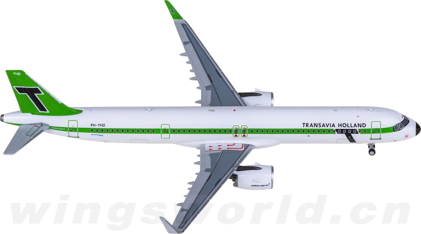 NG13139 Transavia Airbus A321neo PH-YHD NGmodels 1:400 -飞机模型世界