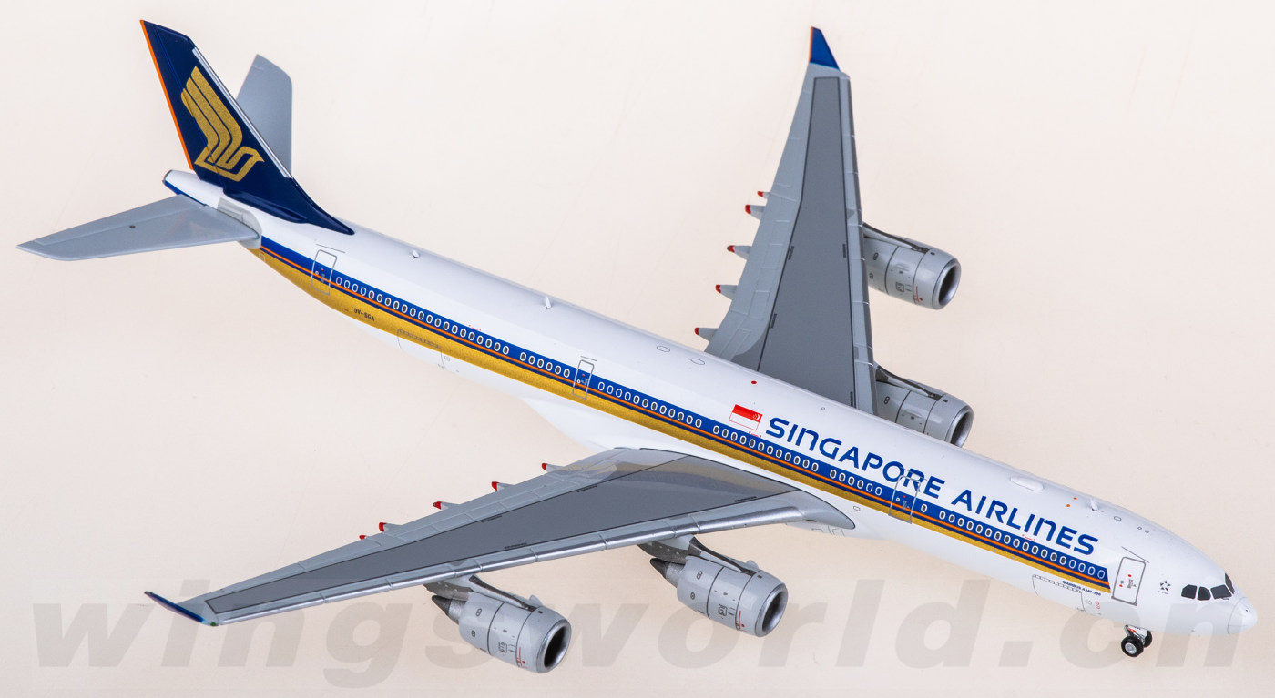 A530101 Singapore Airlines Airbus A340-500 9V-SGA Hxmodels 1:400