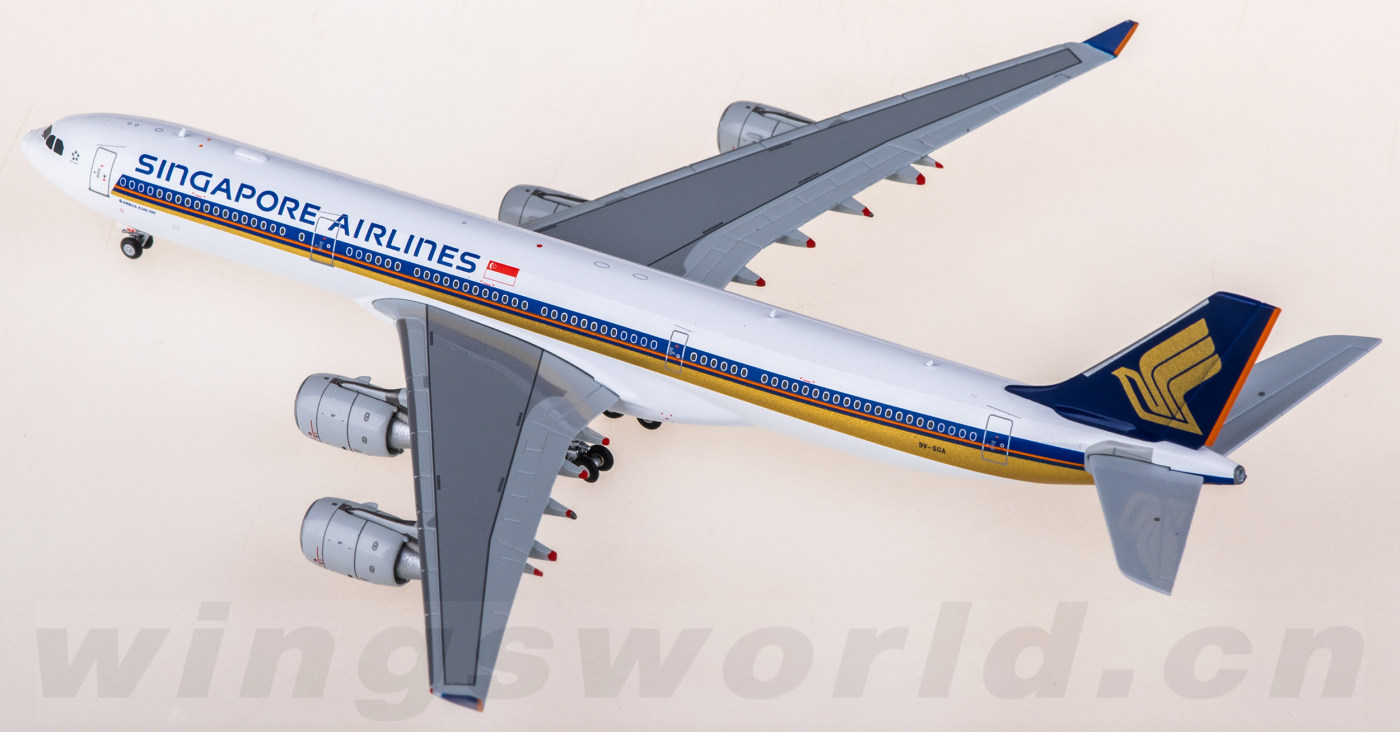 A530101 Singapore Airlines Airbus A340-500 9V-SGA Hxmodels 1:400