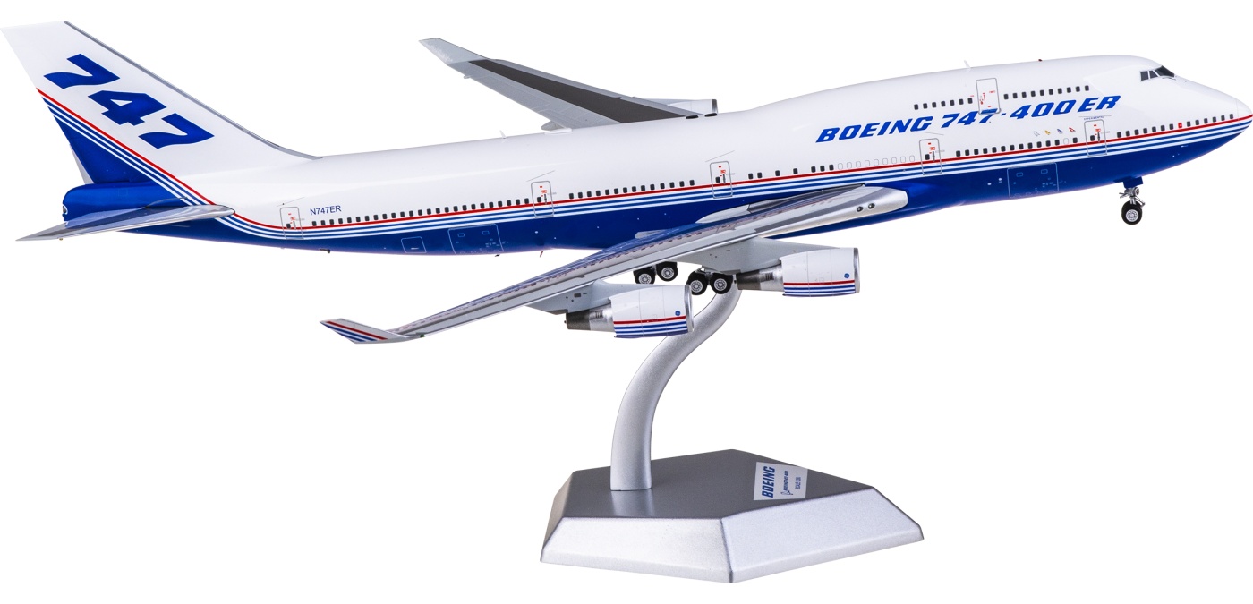 L2101 Boeing 747-400 N747ER SQ Wings 1:200 -飞机模型世界