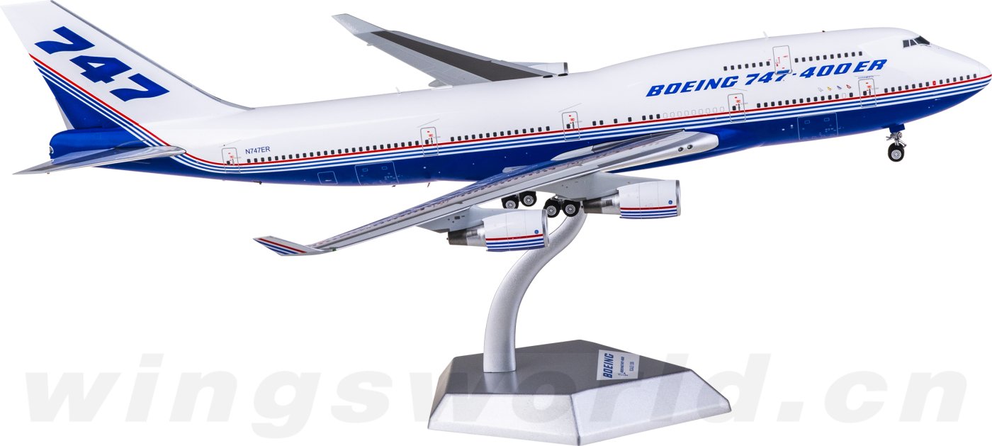 L2101 Boeing 747-400 N747ER SQ Wings 1:200 -飞机模型世界