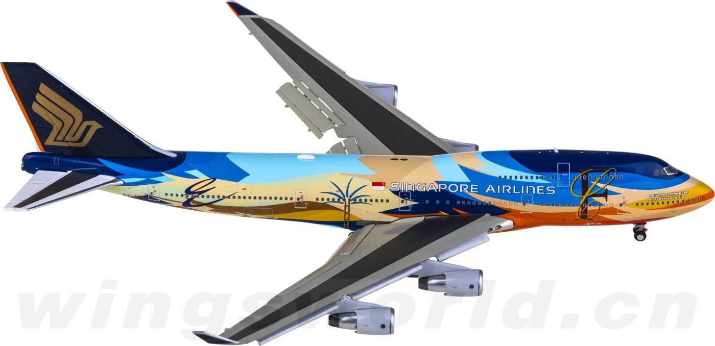 XX40213A Singapore Airlines Boeing 747-400 9V-SPK Flaps Down JC