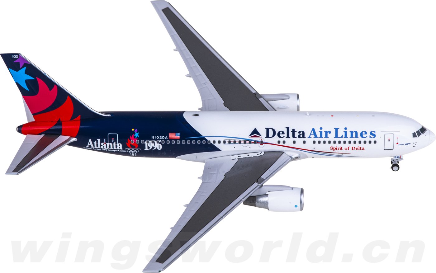 Z2400-005-25 Delta Air Lines Boeing 767-200 N102DA Z2MODEL 1:400