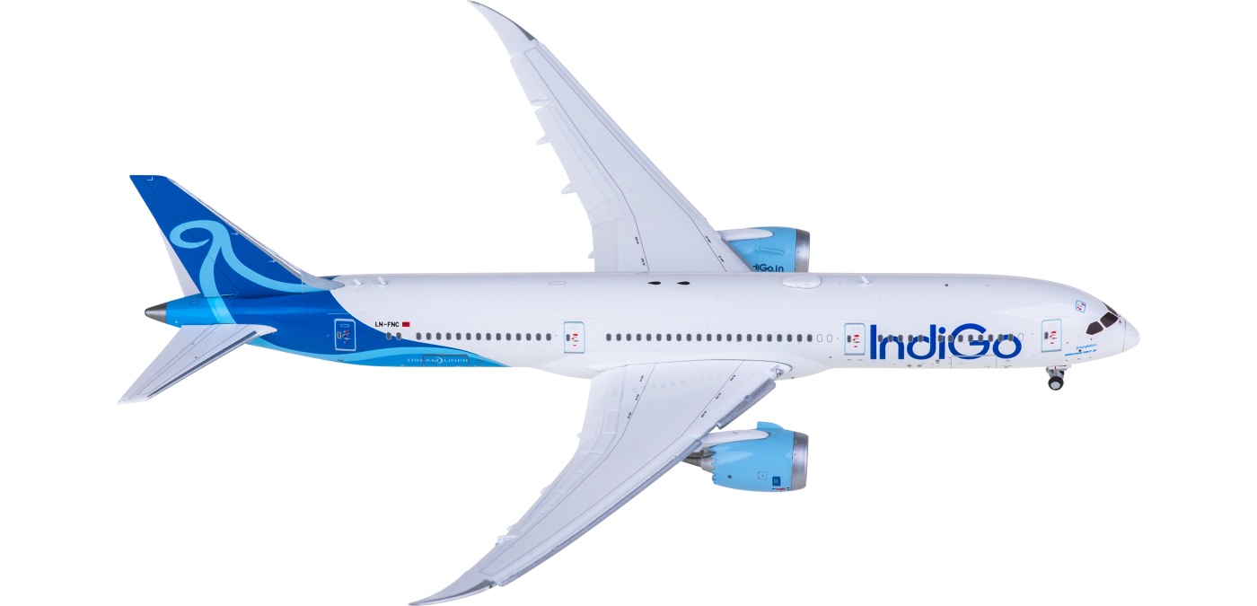 XX40723A Indigo Boeing 787-9 Dreamliner LN-FNC Flaps Down JC Wings