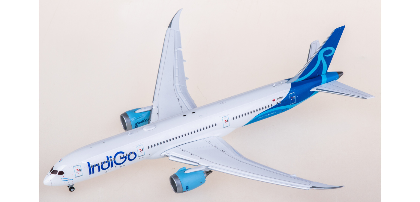 XX40723A Indigo Boeing 787-9 Dreamliner LN-FNC Flaps Down JC Wings