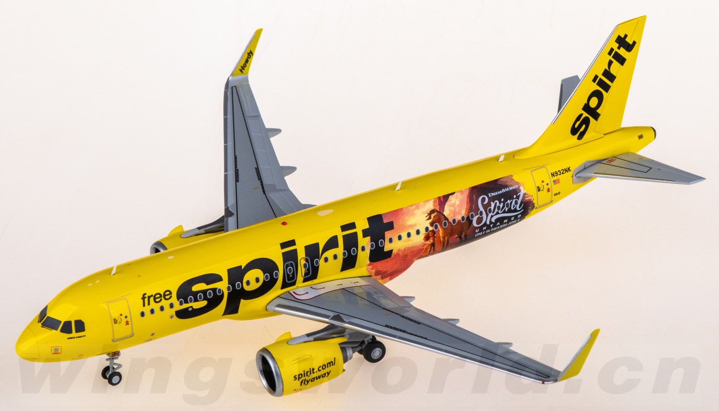 SA2066 Spirit Airlines Airbus A320neo N932NK JC Wings 1:200 -飞机