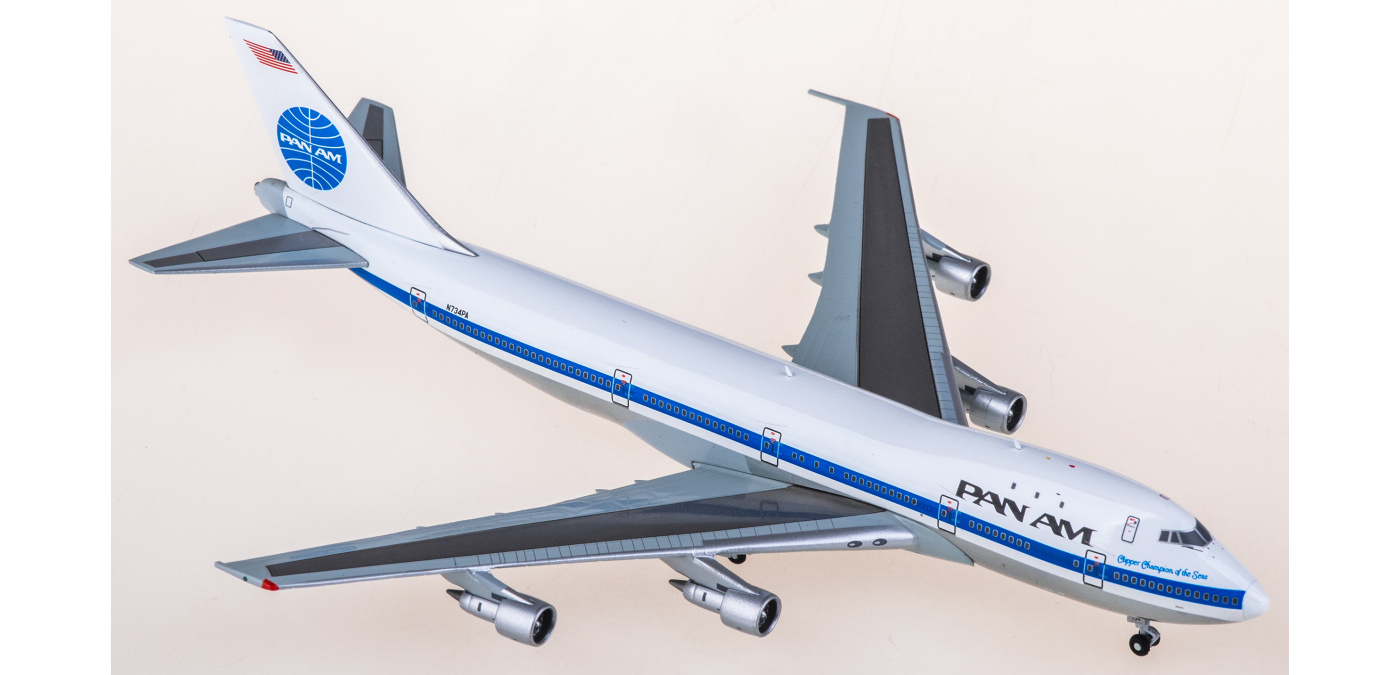 XX40365 Pan Am Boeing 747-100 N734PA JC Wings 1:400 -飞机模型世界