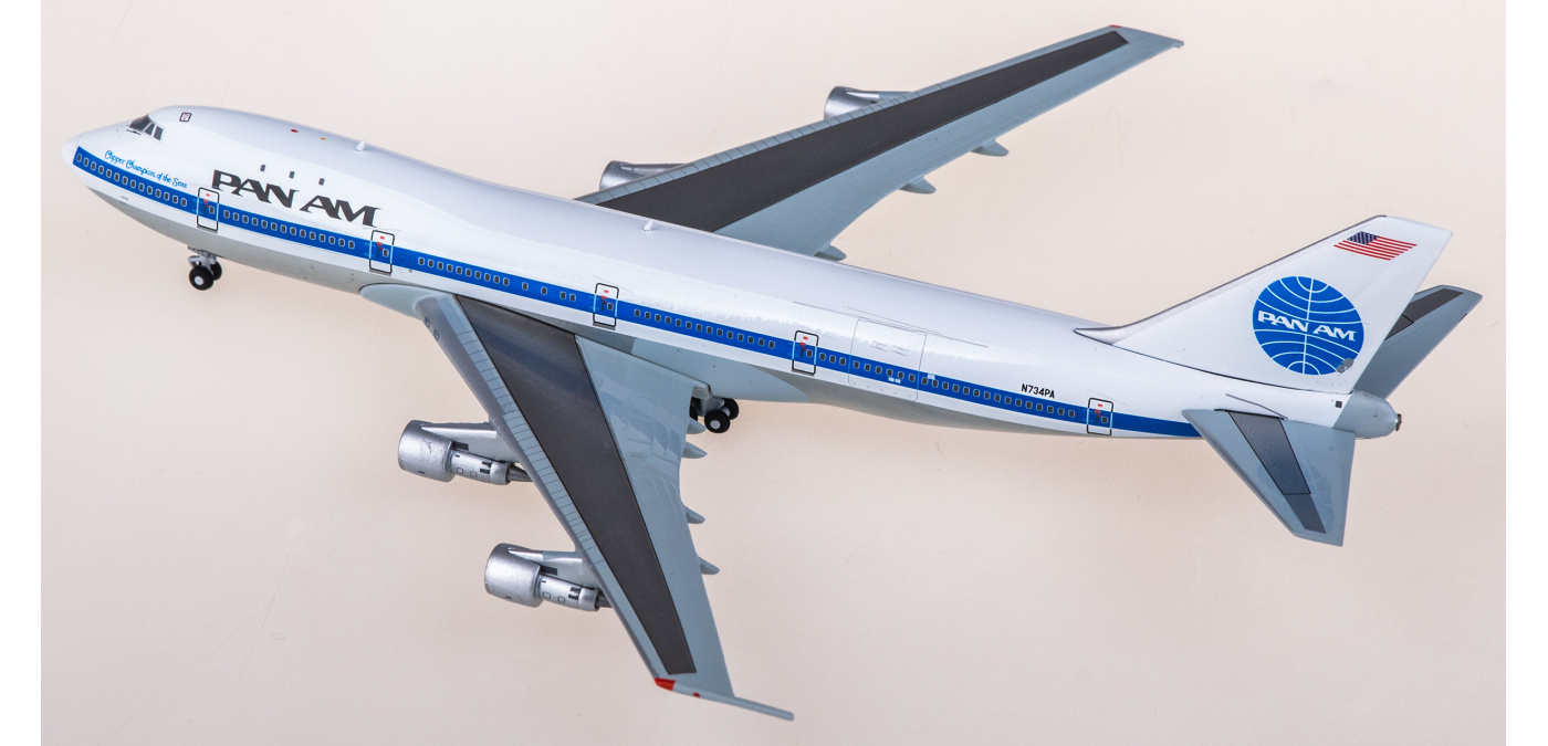 XX40365 Pan Am Boeing 747-100 N734PA JC Wings 1:400 -飞机模型世界