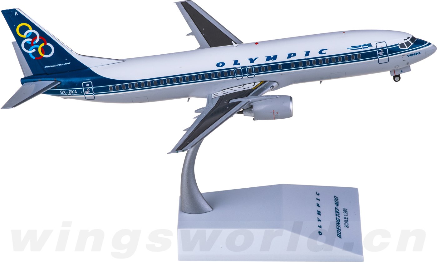 XX20736 Olympic Air Boeing 737-400 SX-BKA JC Wings 1:200 -飞机模型世界