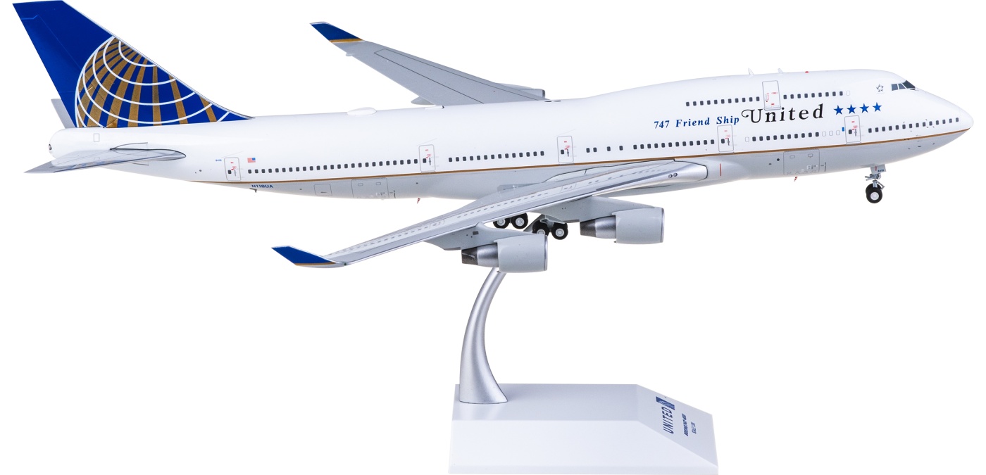 XX20518 United Airlines Boeing 747-400 N118UA JC Wings 1:200 -飞机
