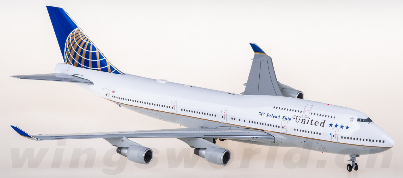 XX20518 United Airlines Boeing 747-400 N118UA JC Wings 1:200 -飞机