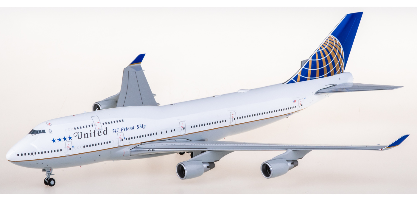 XX20518 United Airlines Boeing 747-400 N118UA JC Wings 1:200 -飞机