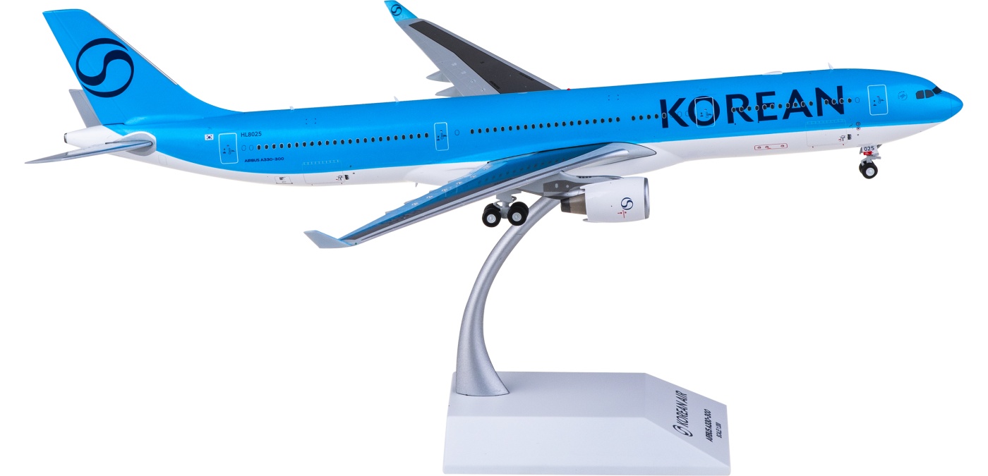 SA2095 Korean Air Airbus A330-300 HL8025 JC Wings 1:200 -飞机模型世界