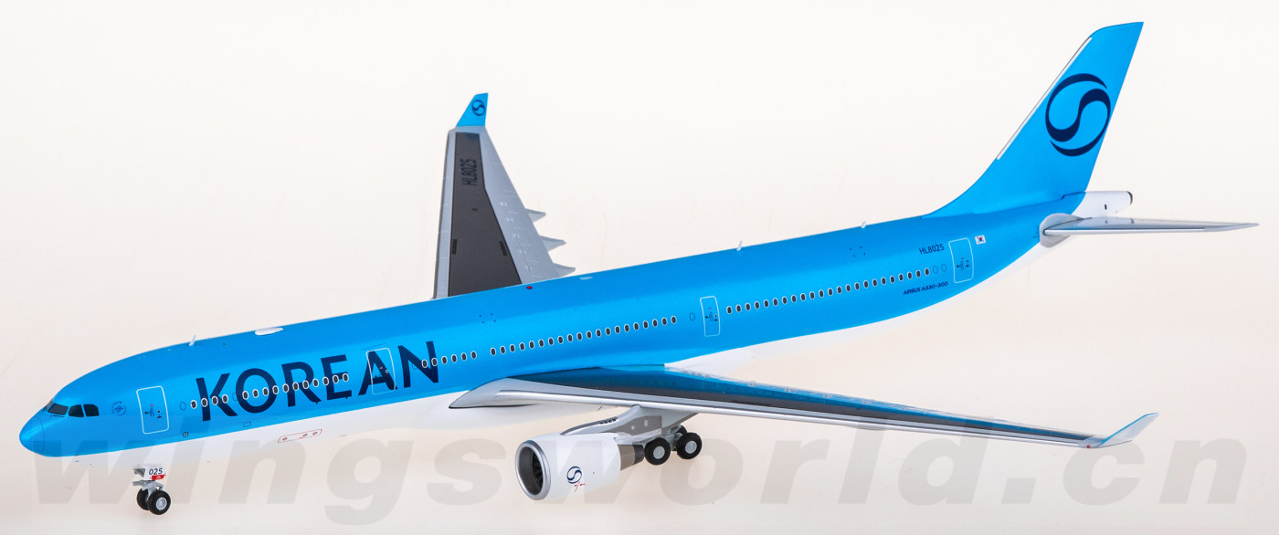 SA2095 Korean Air Airbus A330-300 HL8025 JC Wings 1:200 -飞机模型世界