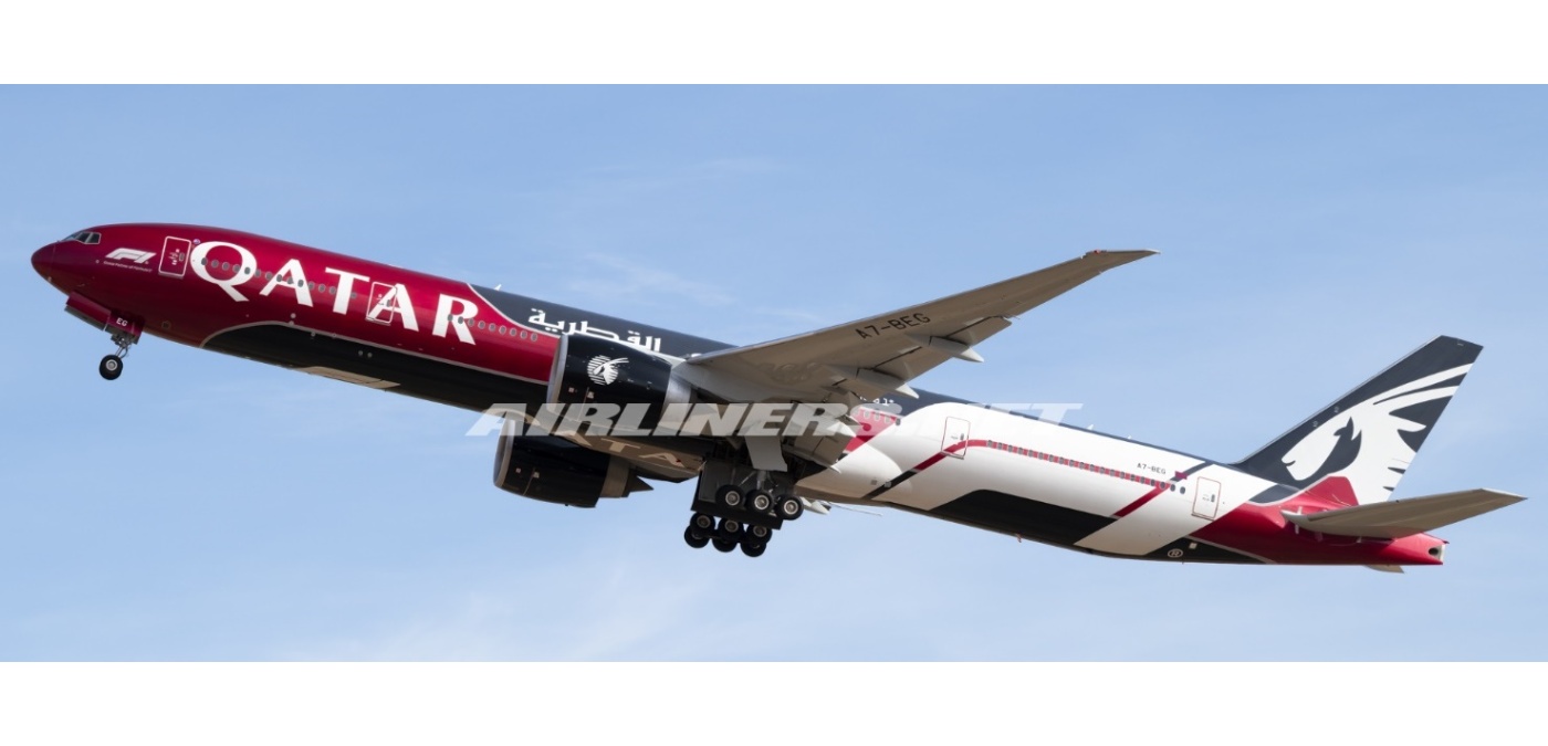 XX40844 Qatar Boeing 777-300ER A7-BEG JC Wings 1:400 -飞机模型世界