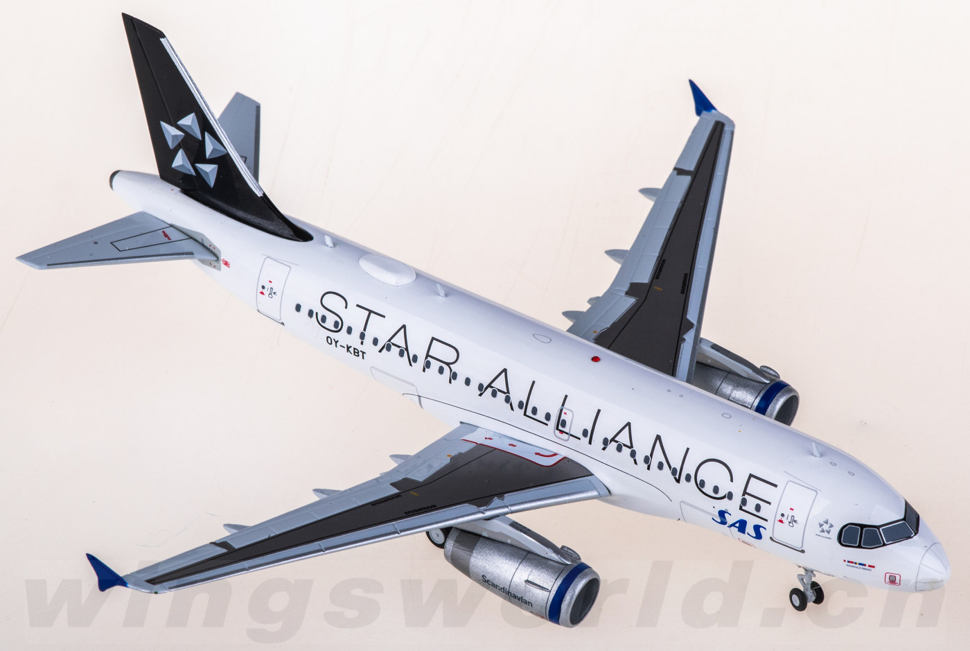 XX20608 SAS Airbus A319 OY-KBT Star Alliance JC Wings 1:200 -飞机