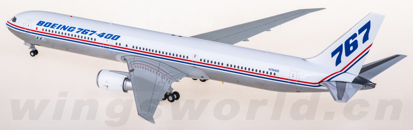 LH2496 Boeing 767-400ER N76400 JC Wings 1:200 -飞机模型世界