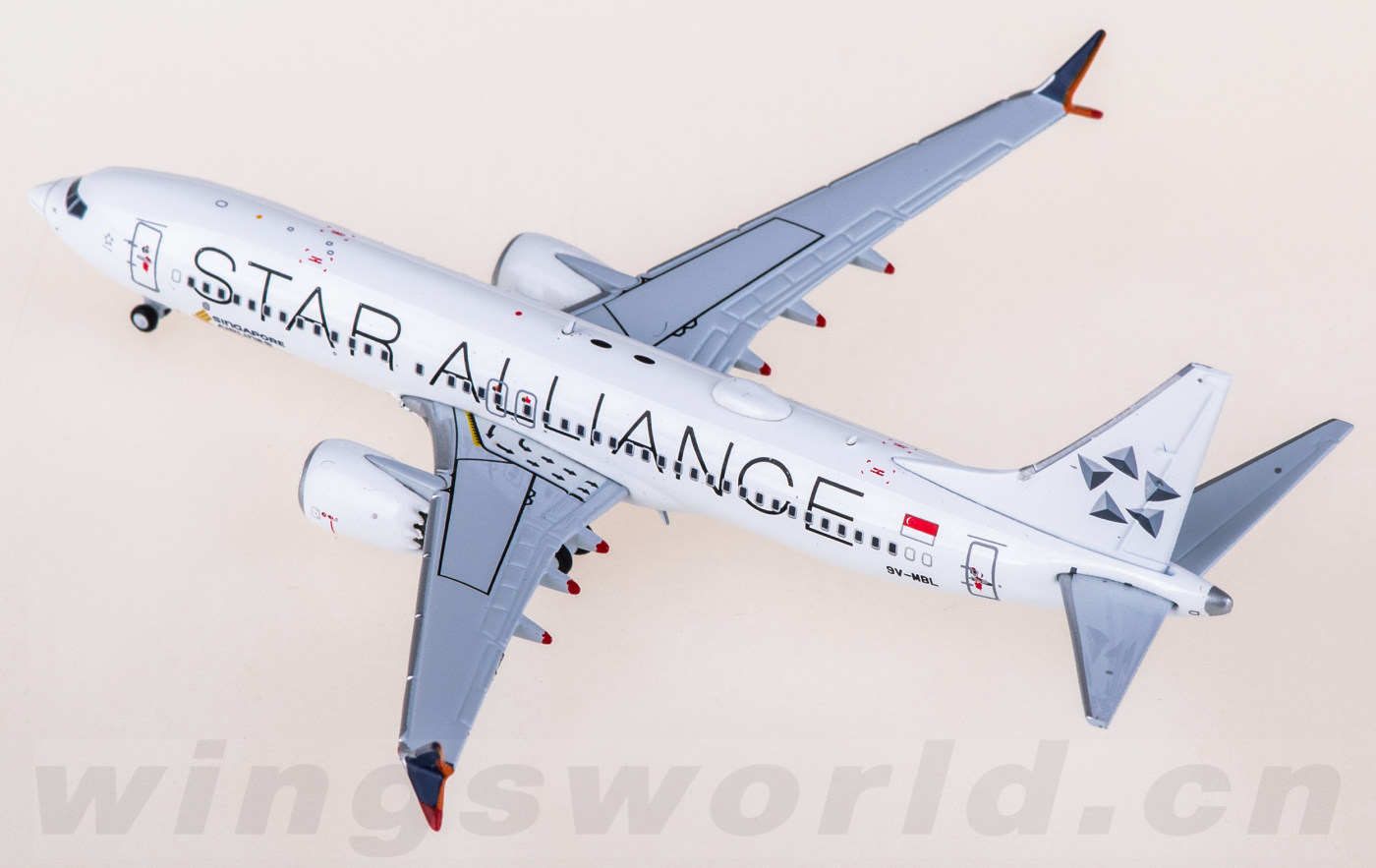 XX40351 Singapore Airlines Boeing 737 MAX 8 9V-MBL Star Alliance