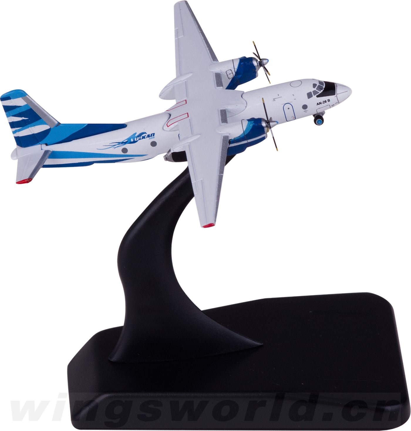 VKA001 Vulkan Air Antonov An-26B JC Wings 1:400 -飞机模型世界