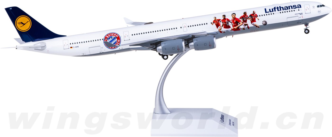 Lufthansa Airbus A340-600 1:200サイズ模型 Amazon.com: 1:200 Scale Lufthansa Airline Airplane A340-600 D-AIHZ