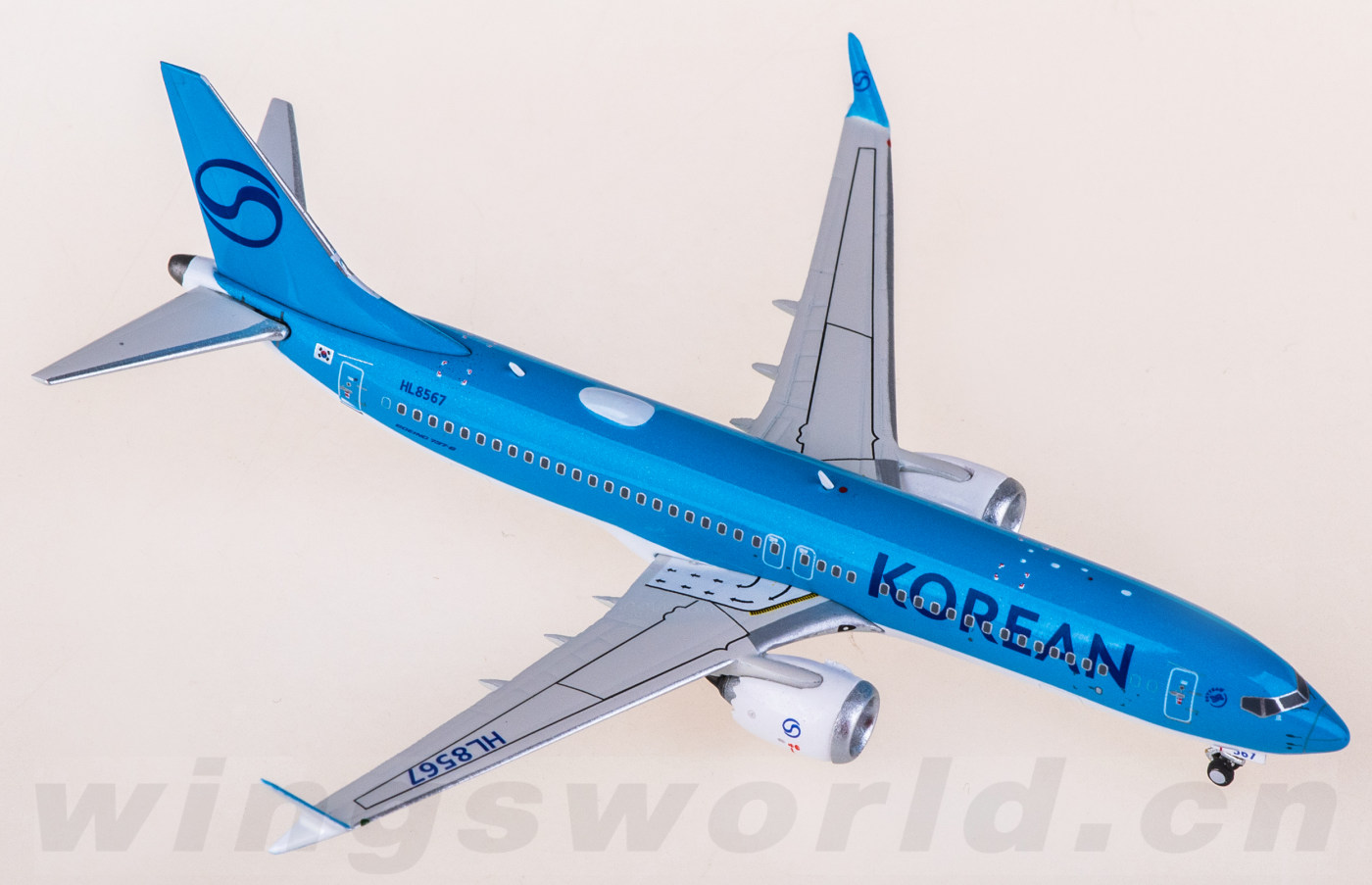 PH04669 Korean Air Boeing 737 MAX 8 HL8567 Phoenix 1:400 -飞机模型世界