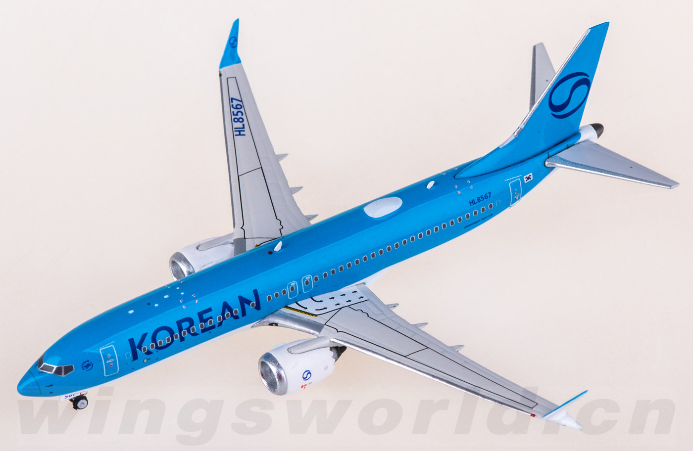PH04669 Korean Air Boeing 737 MAX 8 HL8567 Phoenix 1:400 -飞机模型世界