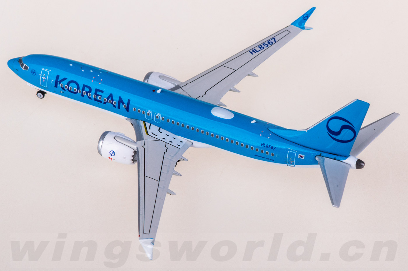 PH04669 Korean Air Boeing 737 MAX 8 HL8567 Phoenix 1:400 -飞机模型世界