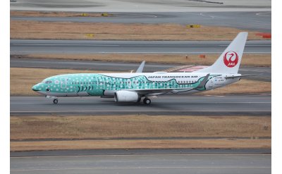 Japan Transocean Air 日本越洋航空 Boeing 737-800 JA07RK 襟翼放下版