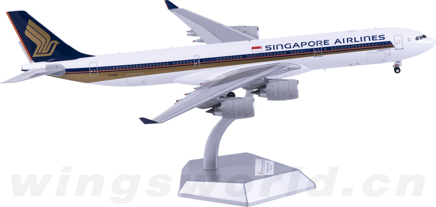L2175 Singapore Airlines 新加坡航空Airbus A340-500 9V-SGB SQ Wings