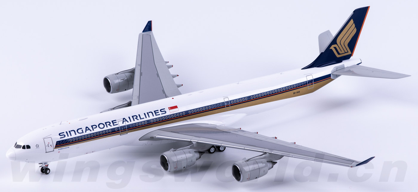 L2177 Singapore Airlines Airbus A340-500 9V-SGD SQ Wings 1:200