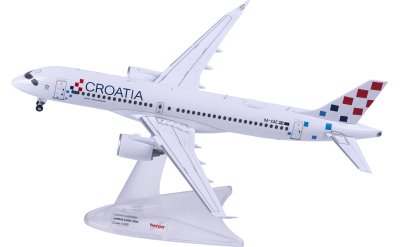 Herpa 1:200 Croatia Airlines Airbus A220-300 9A-CAE