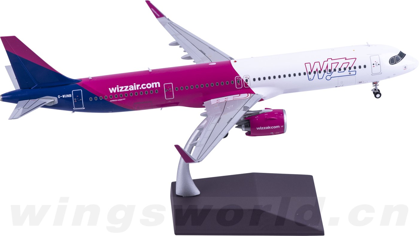 G2WUK1404 Wizz Air Airbus A321neo G-WUNB Geminijets 1:200 -飞机