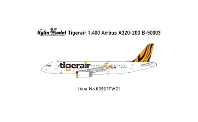 Kylin Model 1:400 Tigerair Airbus A320 B-50003
