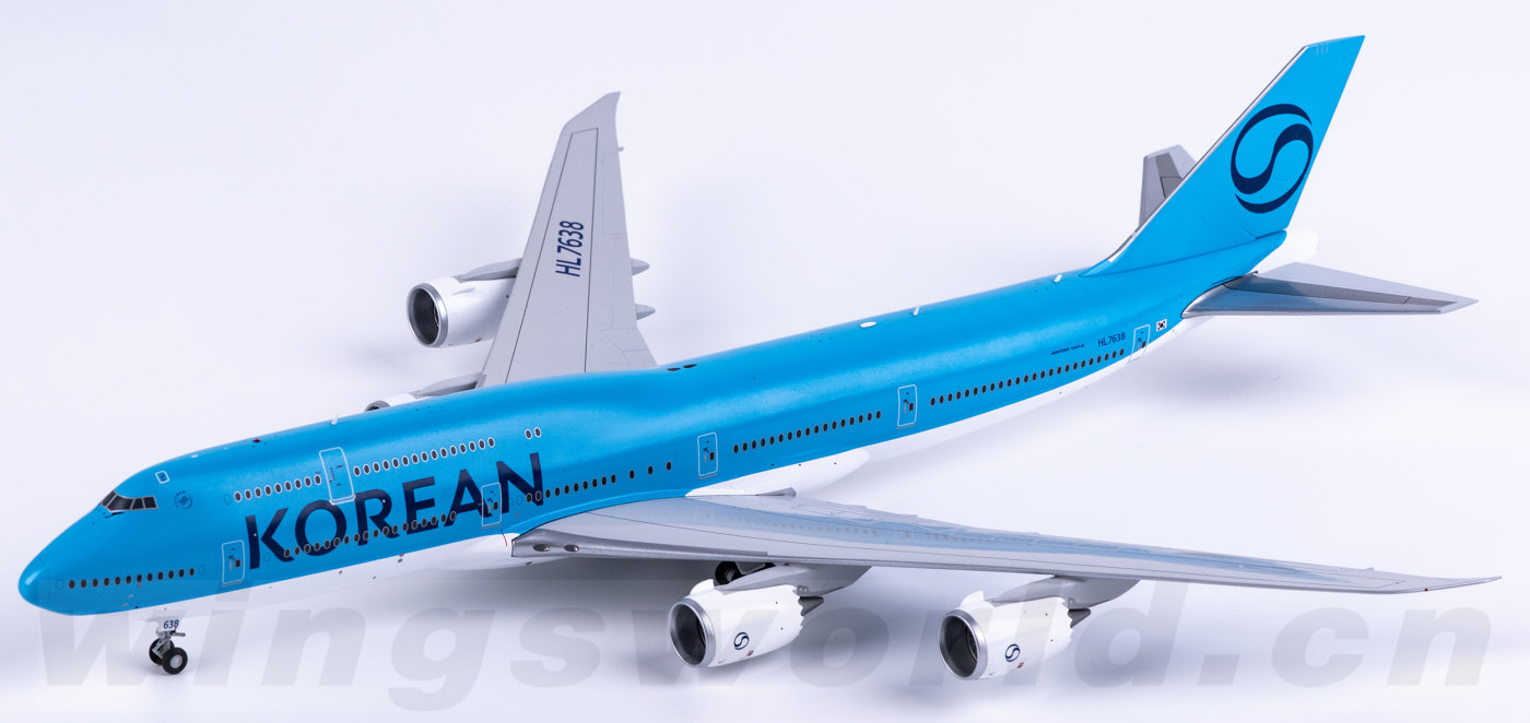 SA2091 Korean Air 大韩航空Boeing 747-8 HL7638 JC Wings 1:200 -飞机