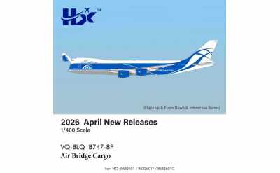 Air Bridge Cargo 空桥货运航空 Boeing 747-8F VQ-BLQ 开门货机
