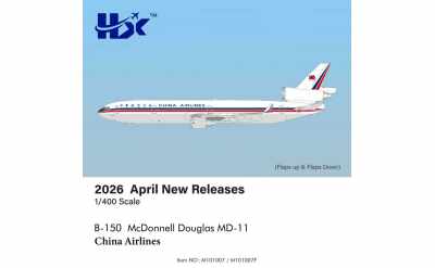 Hxmodels 1:400 China Airlines McDonnell Douglas MD-11 B-150