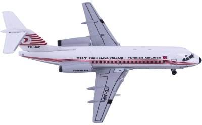 Aeroclassics 1:400 Turkish Airlines Fokker F28 Fellowship TC-JAP