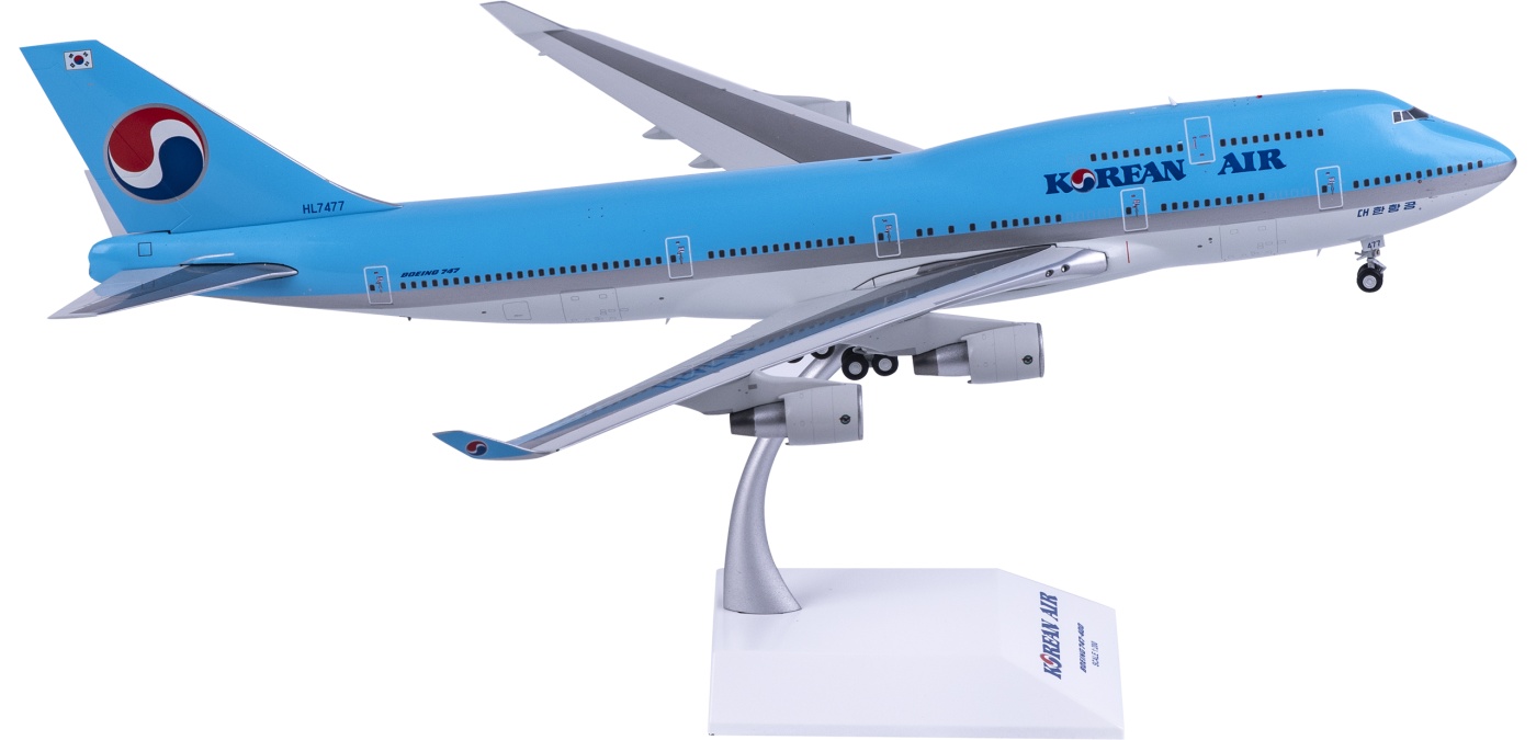 XX7477 Korean Air Boeing 747-400 HL7477 JC Wings 1:200 -飞机模型世界
