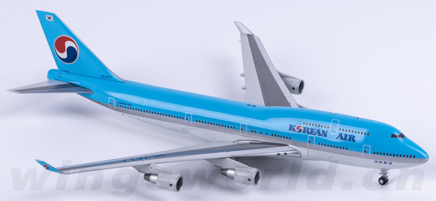 XX7477 Korean Air Boeing 747-400 HL7477 JC Wings 1:200 -飞机模型世界