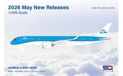 KLM 荷兰皇家航空 Airbus A350-900 PH-ZNA